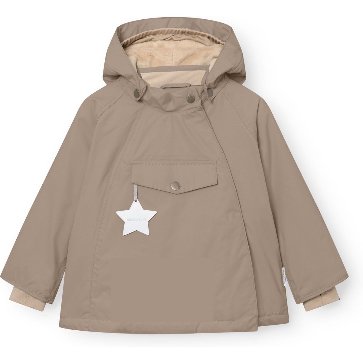 Mini a ture Matwang Fleece Lined Winter jacket. GRS grey brown (9440) 116 1263307700944015