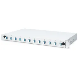 Digitus LWL Spleißbox, 1HE, bestückt, 12x LC DX, OS2