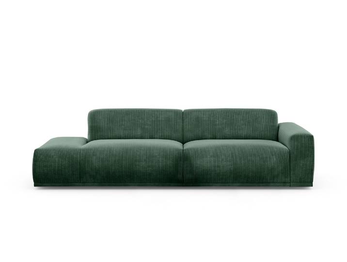 Big-Sofa, Kaltschaum, Grün (Winter Moss), 277×107 cm, Modern, Trendmanufaktur