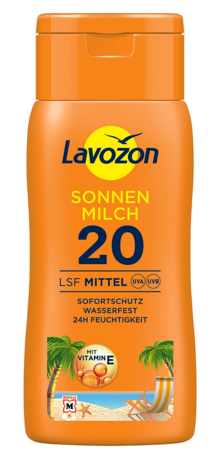 Lavozon Sonnenmilch LSF 20 Mittel 200 ml 2911171