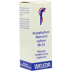 Bryophyllum Mercurio Cultum Rh D 3 Dilut 20 ml