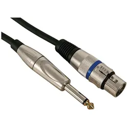 HQ Power PAC112 - Professionelles XLR-Audiokabel (10 m, 6.3mm Klinkenkabel, XLR Kabel), Audiokabel