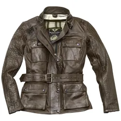 Black-Cafe London Madrid Damen Motorrad Lederjacke L