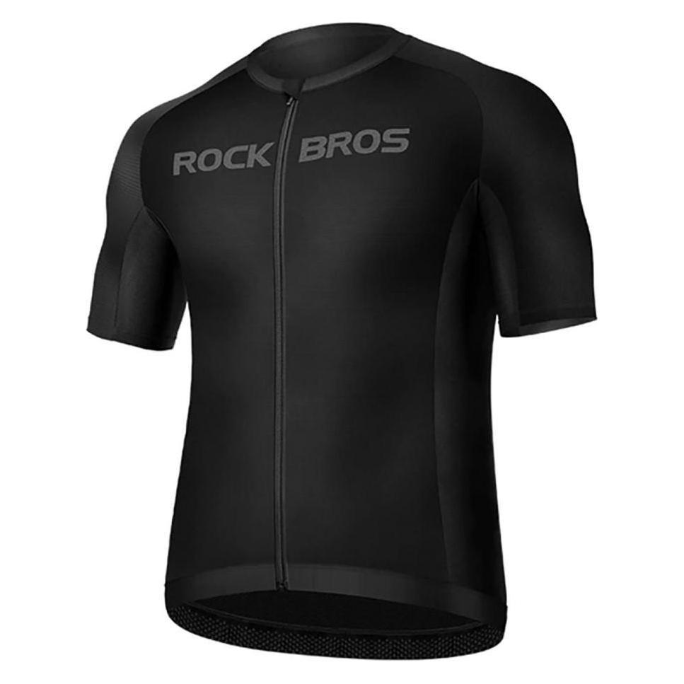Rockbros 15120002007 short sleeve cycling jersey XXXXL - black (4XL) (Rockbros-15120002007)
