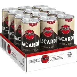 Bacardi Spiced & Cola Mixgetränk 10% 12x 250ml