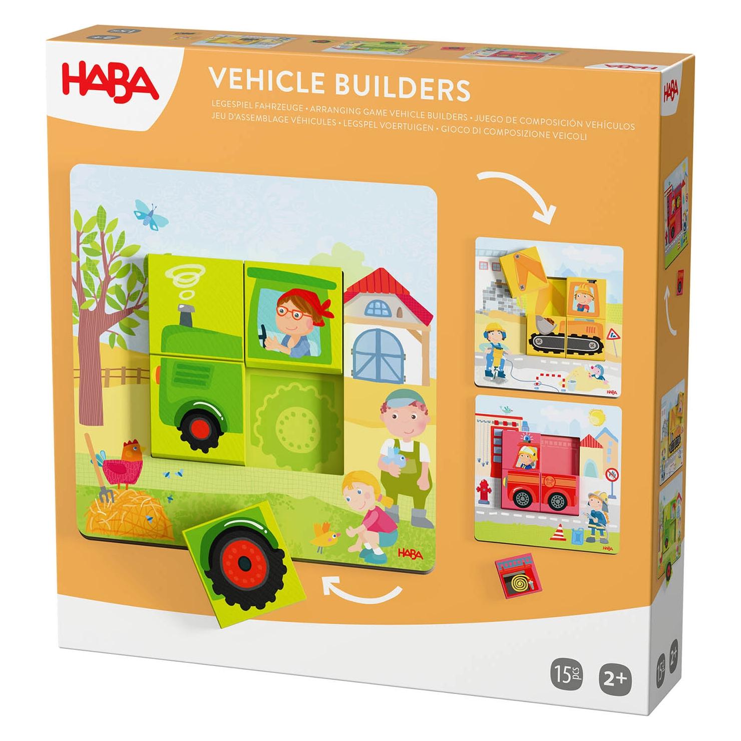 Haba Legespiel Fahrzeuge (Deutsch, Englisch, Französisch, Italienisch) (2012390001)