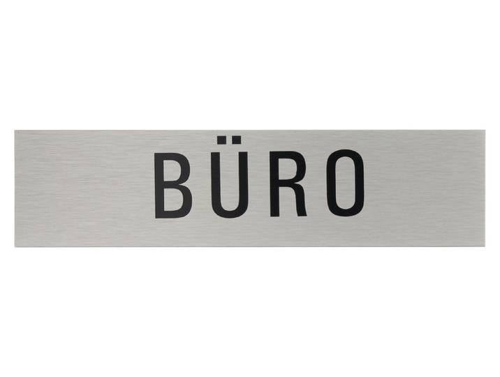 Alu-Schild Büro 16 × 4 cm