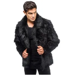 Chaks Jacke - Kunstfell: Schwarz (S)