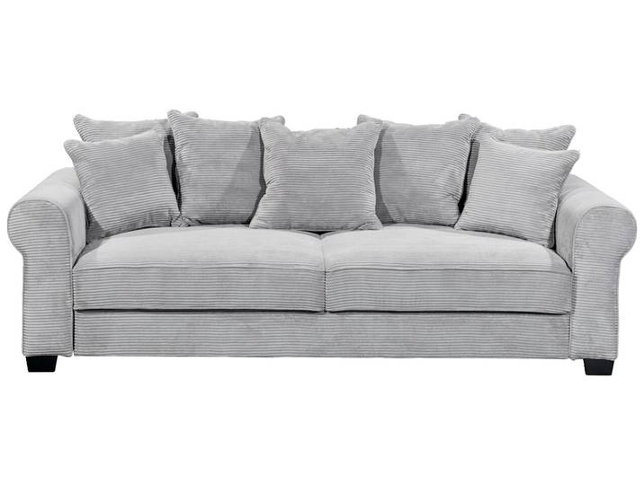 Hom´in Big Sofa MAUREEN, grau, Cord