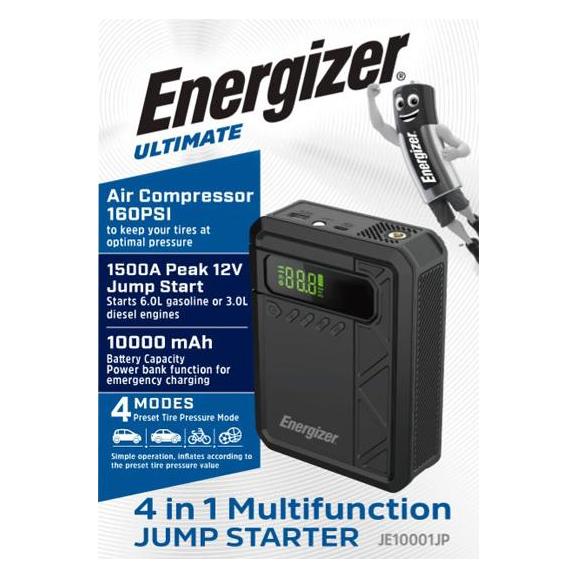 Energizer - JE10001JP - Starthilfe und Reifenpumpe (10000 mAh) (JE10001JP)