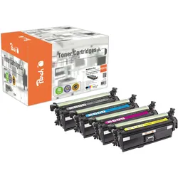 Peach, Toner, Toner MP+ kompt HP 507 CE400A*2, CE401A, CE402A, CE403A - kompatibel zu HP No.