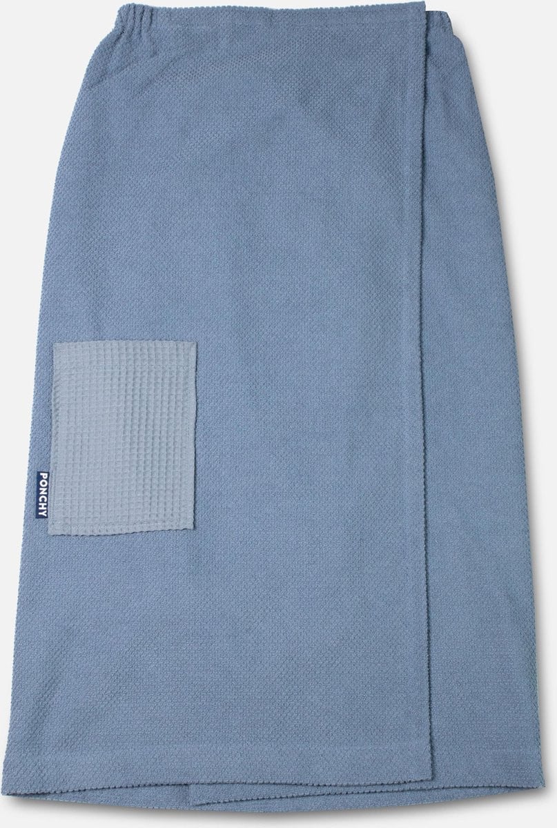 Ponchy Azul Oceano Luxe Sauna Handdoek Sauna Kilt voor Dames