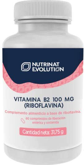 Nutrinat Vitamina B2 100 mg Riboflavina 60 comp
