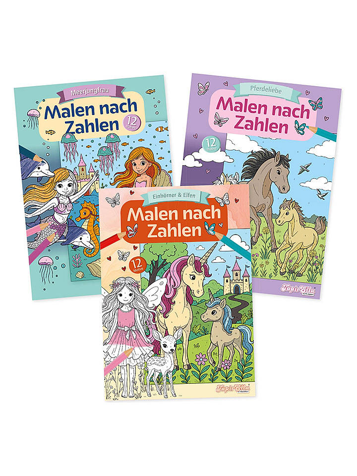 Lutz Mauder Malbuch "Malen nach Zahlen" - ab 3 Jahren (Überraschungsprodukt) - onesize
