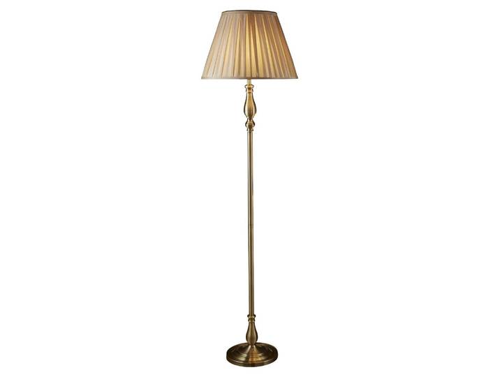 Lampadaire\, abat-jour textile plissé\, H 170 cm\, FLEMISH
