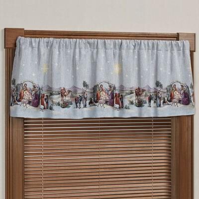 Touch of Class Holy Night Valance Platinum 72 x 18, 72 x 18, Platinum