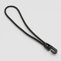 10 Gummispanner mit Haken schwarz | 200 mm, Latex
