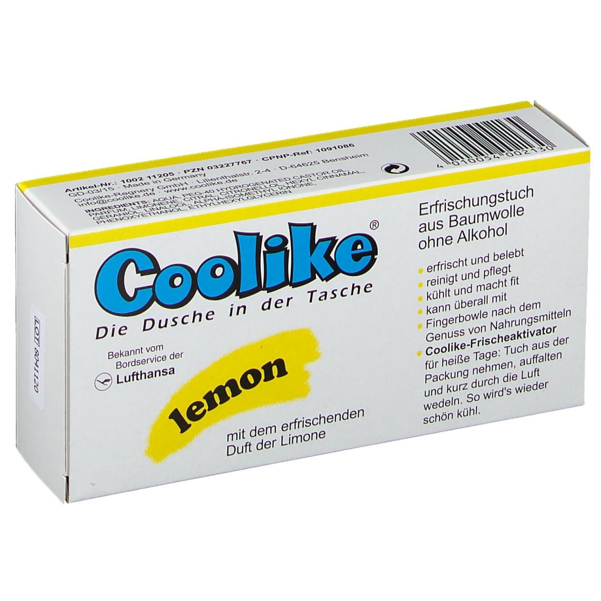 Coolike Feucht Tücher lemon BW 5 St