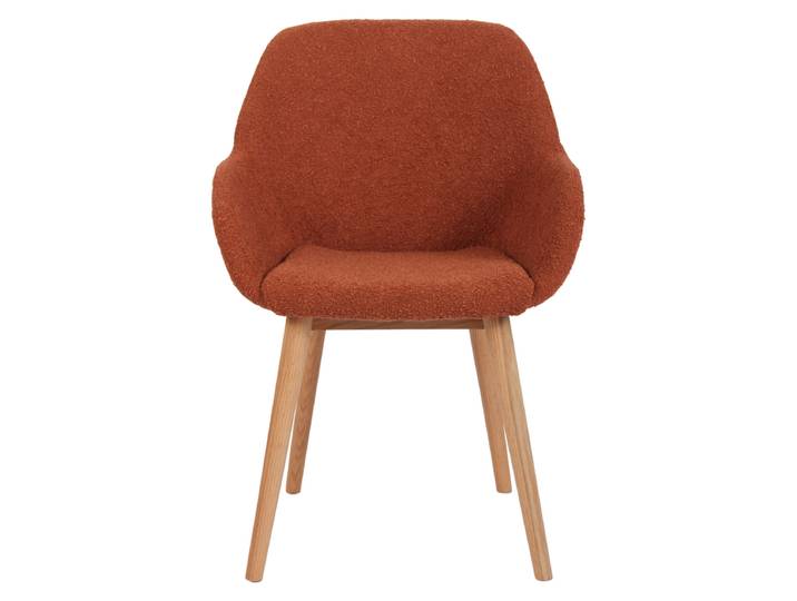 Chaise repas effet laine boucletteTerracotta