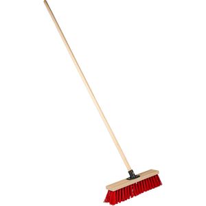 Nölle Besen Power Stick Straßenbesen, mit 140 cm Holzstiel & Elaston-Borsten, Breite 40 cm