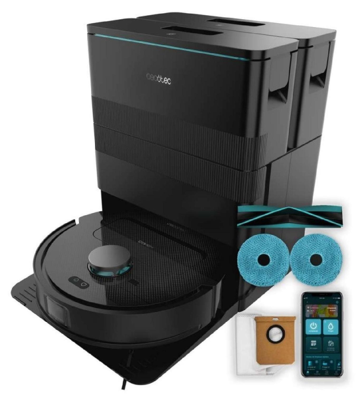 Cecotec Conga X50, Beutellos, Schwarz, Rund, Ladend, Purification, 240 min, 240 m²