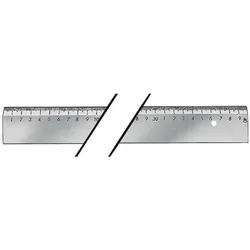 Tecwerk, Lineal, Massstab Länge 1500 mm Stahl ohne Schutzenden (150 cm, Stahl)