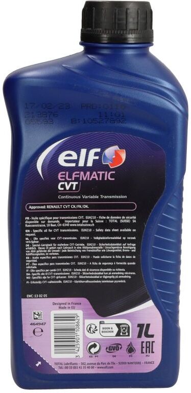 Automatikgetriebeöl ELF 2213876 ELFMATIC CVT 1L