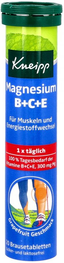 Kneipp Magnesium + Vitamine B+C+E Brausetabletten 20stk