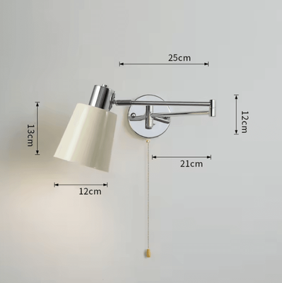 Inspire Curations Chrome Swing Arm E27 Reading Wall Sconce wd402 2 without Bulb