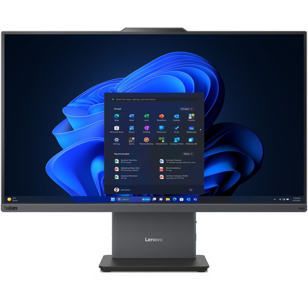 23.8" LENOVO TC NEO 55A G6 R5-220 8GB 512GB SSD NT W11P