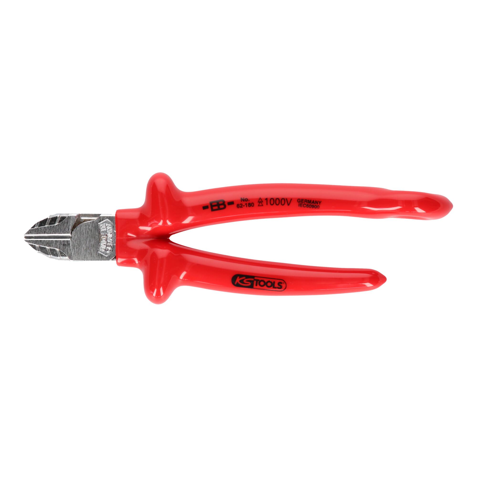 KS Tools 1000V Seitenschneider mit Sicherungsöse für Sicherheitsleine (117.2204)