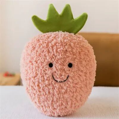 Perfect Picks Market Stuffed Fruit Toys, Cute Mango, Watermelon, Avocado, Strawberry, Sensory Gift For Birthday, Fun Plush Decor strawberry