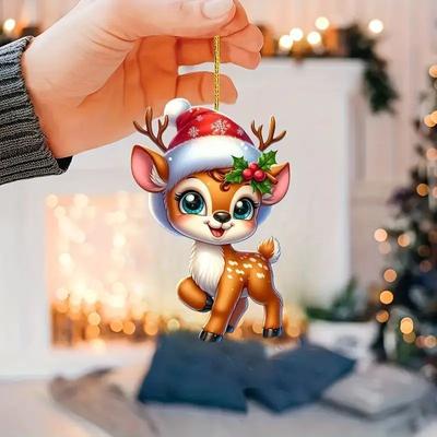 Of Wheels Deals Car Interior Accessory, Fun Animal Cat Pendant With Chain, Realistic Rearview Mirror Hanging Ornament style 14