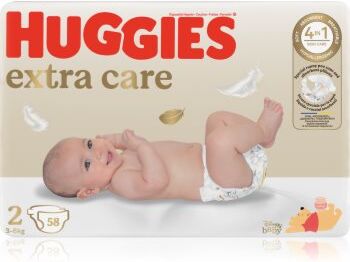 Huggies Extra Care Size 2 fraldas descartáveis 3-6 kg 58 un.. Extra Care Size 2