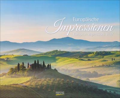 Korsch Bildkalender Europäische Impressionen 2027, Fotos von europäischen Landschaften, L 440 x B 360 x H 5 mm, farbig