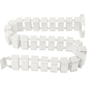 FlexiSpot Kabelführung CMP017W, zum Anschrauben, weiß, Kabelspirale für Schreibtische, 6,8 cm x 128 cm