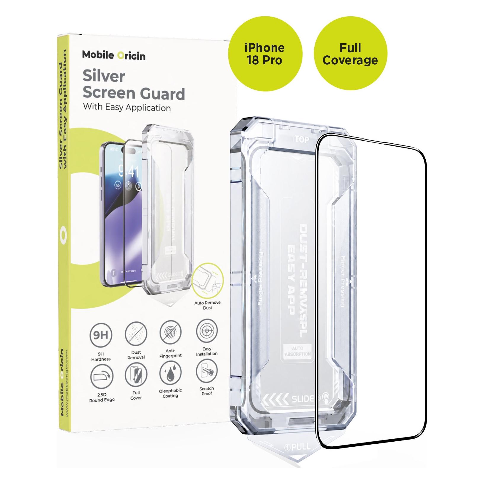Mobile Origin Displayschutzfolie mit einfacher Anbringung, iPhone 18 Pro (Apple iPhone 18 Pro) (8594215999263)