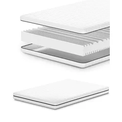 MATRATZE 160x200 H2 H3 Wendematratze - 15cm Höhe - 7-Zonen Kaltschaummatratze - waschbarer Bezug