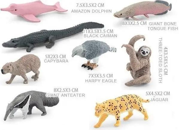 Merkpol Set dieren van Zuid-Amerika