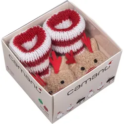 camano Soft Warm Cuddle Baby-Socken in Geschenkbox 3330 - poinciana 23-26