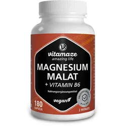 Magnesium-malat 1800 Mg+vitamin B6 Kapseln 180 St