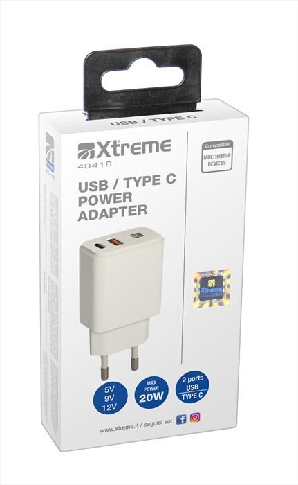 Xtreme Power Adapter Usb/type C-bianco