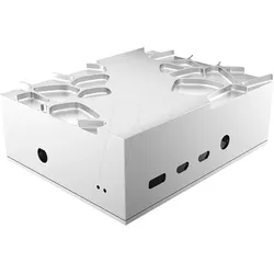 RPIC RA09-M1S - Gehäuse für Raspberry Pi 4, Alu, silber