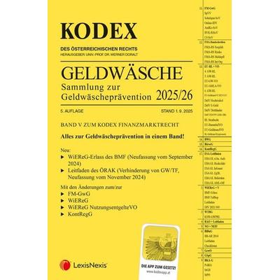 KODEX Finanzmarktrecht Band V 2025/26 - inkl. App, Taschenbuch von , LexisNexis Verlag ARD ORAC GmbH, 978-3-7007-8936-9