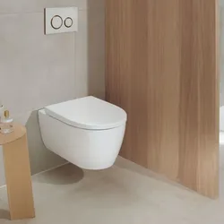 Geberit iCon Set Wand-Tiefspül-WC 503045001 35,5x53cm, geschlossenes Keramikdesign, mit WC-Sitz, weiß
