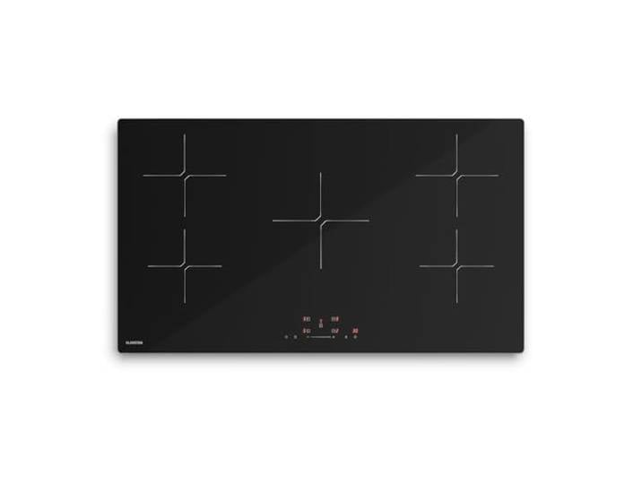Klarstein PowerGlide Induktionskochfeld - 90cm, 5 Zonen, 9800W Boost, Touch-Slider, Timer, Kindersicherung, Glaskeramik, Restwärmeanzeige, Kochfeld Induktion, Schwarz