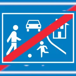 HB-Druck Spielstraße Ende Schild A5 (148x210mm)