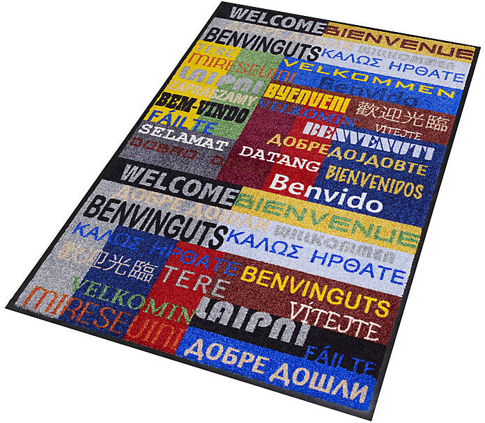 Design-Schmutzfangmatte, New-Welcome-Design, LxB 1200 x 900 mm NOTRAX