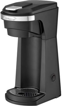 Brentwood K-Cup Single Serve Coffee Maker in Black with Reusable Filter Basket