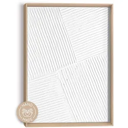 Bild DAIGONAL (BHT 30x40x3 cm) - weiß - BHT 30x40x3 cm